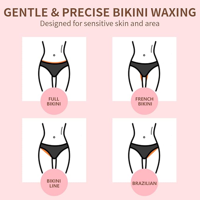 300g/10.6oz Rose Sugar Wax: Hair Removal Sugaring Paste for Bikini Brazilian Sensitive Skin - Wax Beads Alternative