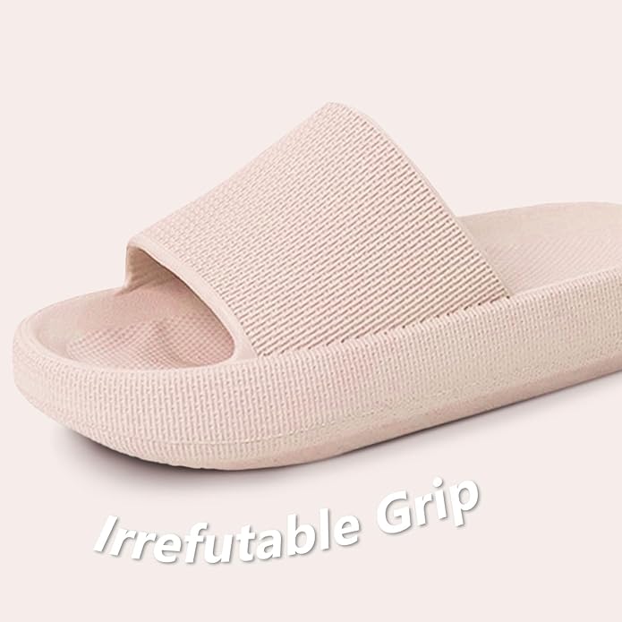 Menore Slippers for Women and Men Quick Drying, Parent-Child EVA Open Toe Soft Slippers, Non-Slip Soft Shower Spa Bath Pool Gym Beach House Sandals for Indoor & Outdoor