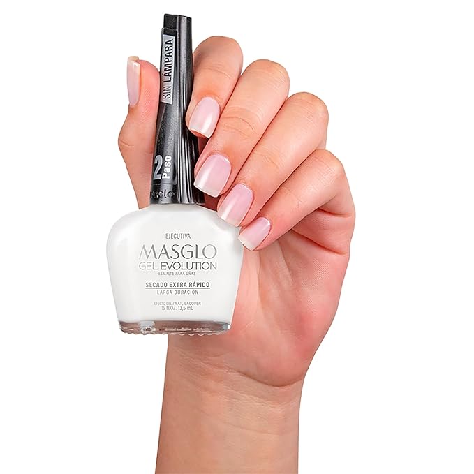 MASGLO Gel Evolution – Set of 3 Nail Polishes No UV/LED Lamp Needed, Fast-Drying, 12-Day Wear, 14-Free Formula, High-Gloss Finish, vegan (0.5 oz Each)