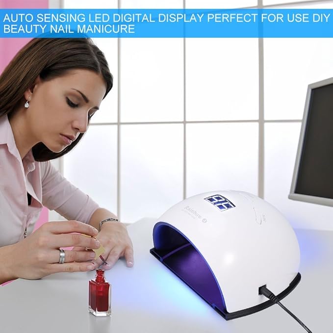 FILFEEL 48W LED Nail Dryer Lamp, Machine Nail Art Tools for Nail Gel Polish Curing with Smart Sensor Manicure Pedicure Tool(US Plug)