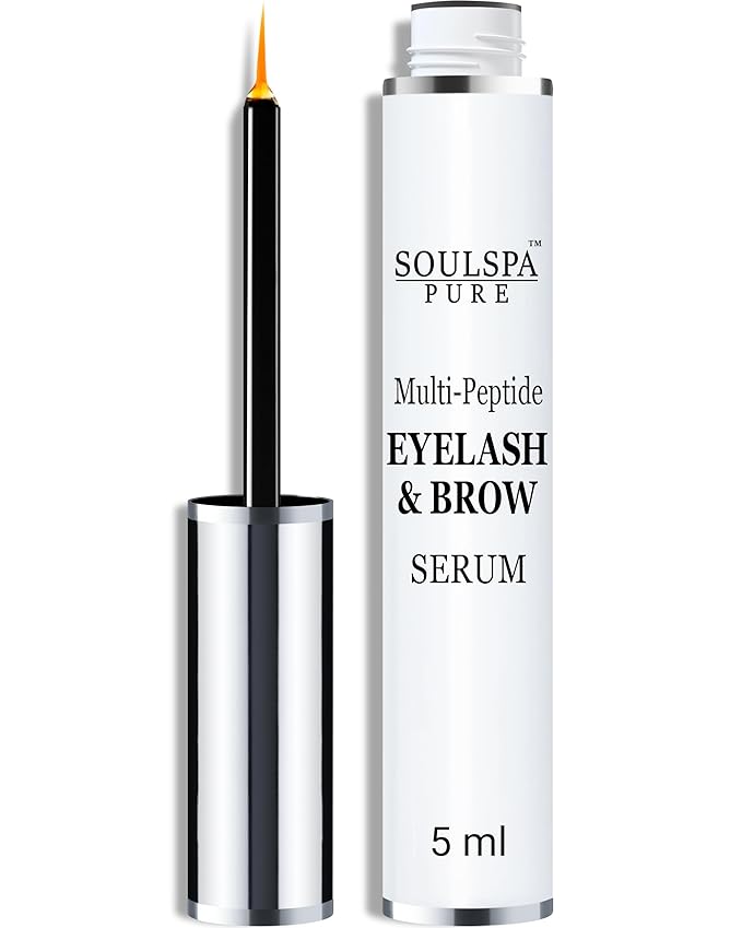 Eyelash Serum - Advanced Brow & Eye Lash Serum with Biotin & Peptides - Nourishing Serum & Eyelash Growth Serum & Conditioner - Promotes Thick, Healthy Eyelashes & Brows - 5 ML