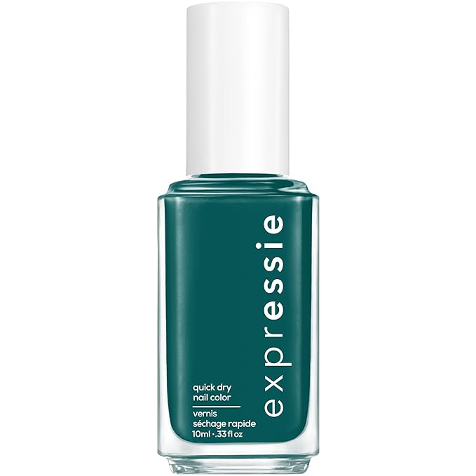 essie Expressie Nail Polish, Quick-Dry Kelly Green Nail Polish, Vegan, Streetwear N' Tear, 0.33 fl oz