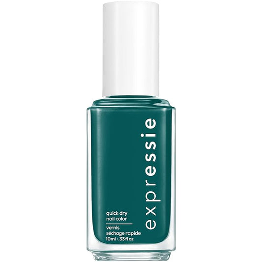 essie Expressie Nail Polish, Quick-Dry Kelly Green Nail Polish, Vegan, Streetwear N' Tear, 0.33 fl oz