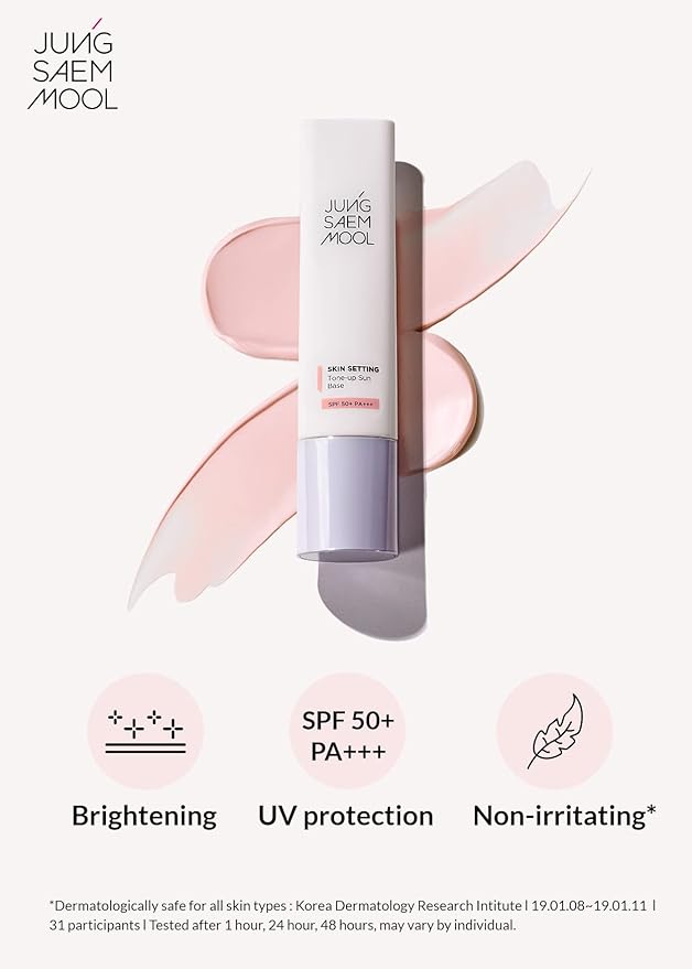 JUNG SAEM MOOL OFFICIAL] Skin Setting Tone up Sun Base | Weightless CC Cream | Makeup Artist Brand
