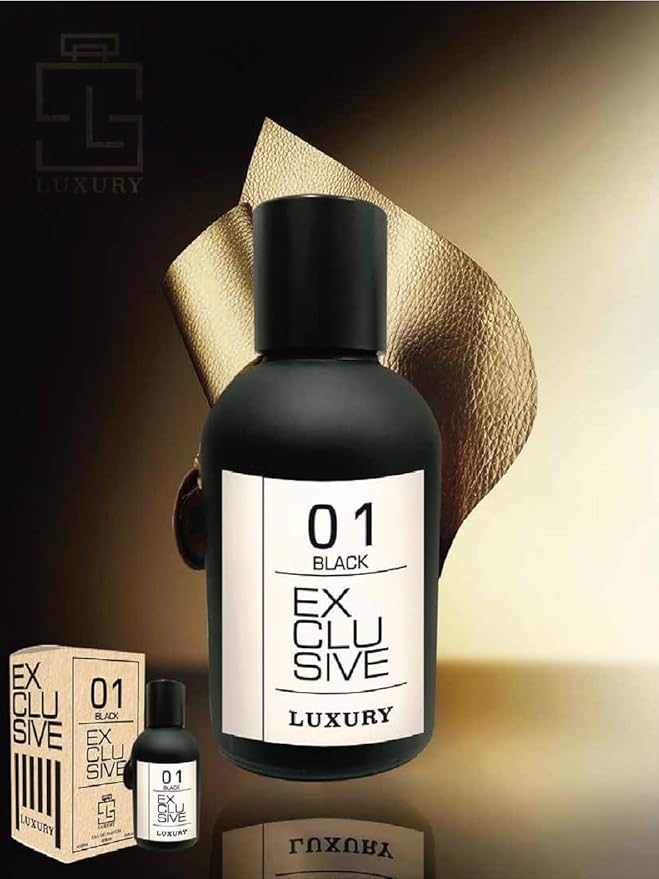 Maison d'Orient Luxury Collection Exclusive 01 Black Eau de Parfum 100 mL - Rich Fruity, Woody and Leather Blend, Timeless Long Lasting Mens Cologne, Evening Luxury Scent