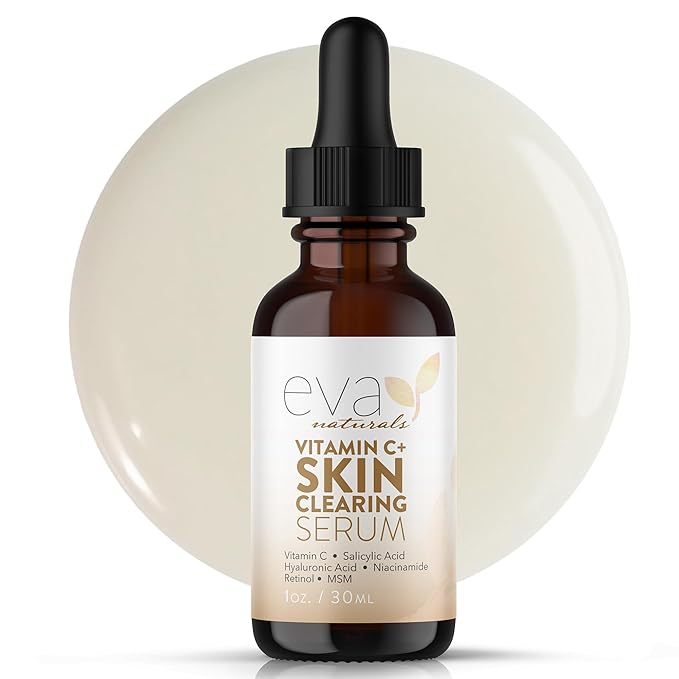 Vitamin C Serum for Face - Skin Clearing Serum with Salicylic Acid Retinol, Niacinamide and Hyaluronic Acid - Skin Brightening Acne Serum - Anti Aging Dark Spot Treatment(1 oz)