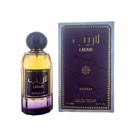 Asdaaf Laraib Eau de Parfum Spray for Unisex, 3.4 Ounce