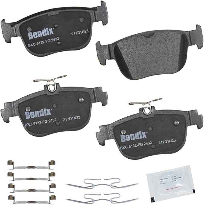 Bendix Priority1 CFC2432 Ceramic Rear Brake Pads for Audi A3 2023-2022, A3 Quattro 2023-2022