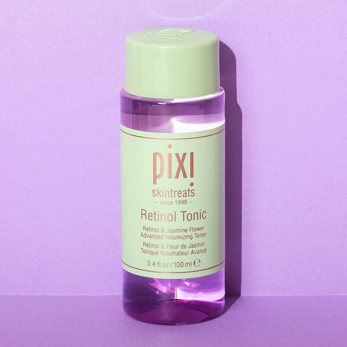 Pixi Retinol Tonic, Smoothing & Firming Facial Toner, Enhanced with Peptides to Boost Collagen Production, Alcohol-Free Daily Rejuvenating Toner, 100ml/ 3.4 fl oz