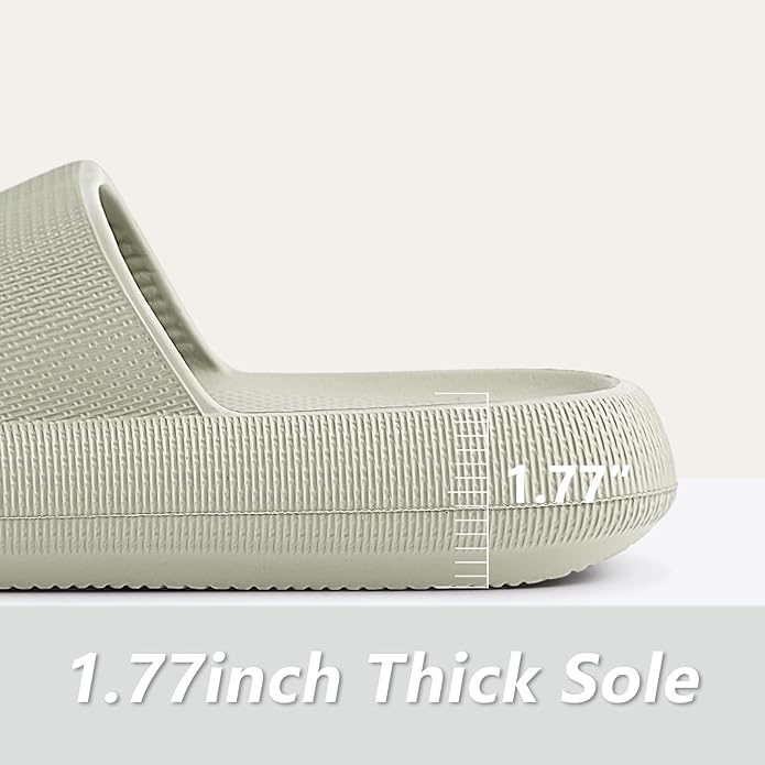 Menore Slippers for Women and Men Quick Drying, Parent-Child EVA Open Toe Soft Slippers, Non-Slip Soft Shower Spa Bath Pool Gym Beach House Sandals for Indoor & Outdoor