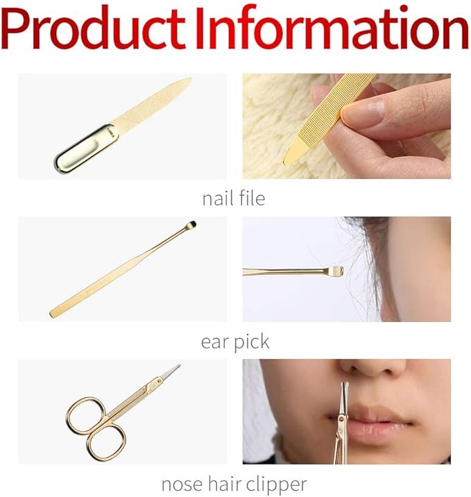 Korean Nail Clipper! World No. 1 Three Seven (777) Premium Quality Gift Travel Manicure Grooming Kit Nail Clipper Set(16000AM), Made in Korea, Since 1975