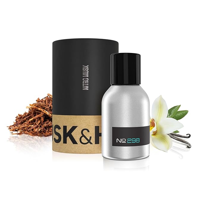 Original Nitro Musk version of Tobacco Vanille (T.F.), No. 298, 1.5oz of Pure Concentrated Oil Cologne, Cologne for Men, Ingeniously Crafted Using the Finest Ingredients in the U.S.