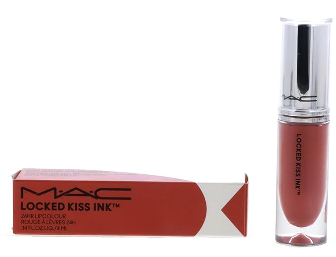 MAC Locked Kiss Ink 24HR Lipcolour Lipstick - 61 Mischief (Light Pinky Nude) - .14 fl oz / 4 mL