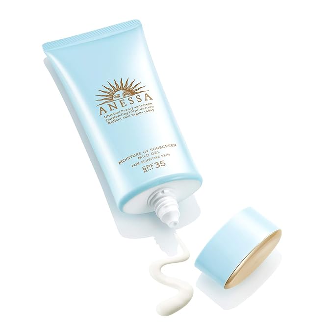 Anessa SPF35 PA+++ Moisture UV Mild Gel Unscented Sunscreen 90g/3.2 oz (2021 Version)