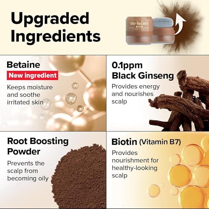 I DEW CARE Biotin Clarifying Dry Shampoo - Tap Secret Brown | Strengthening & Volumizing, Powder Type, Refillable, Travel size, Non-aerosol, Brunette, Korean Ginseng, Mother's Day, 0.24 Oz