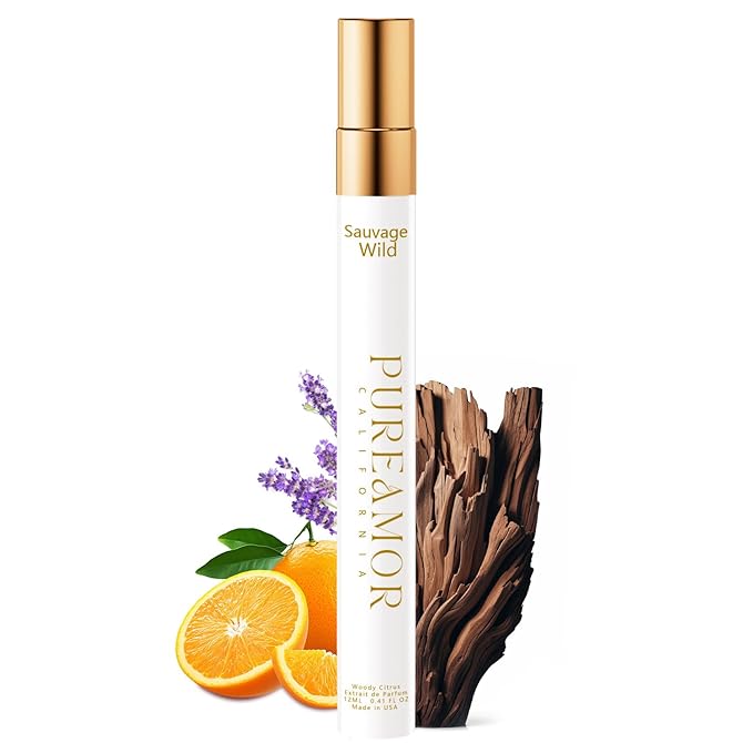 Pheromone Cologne for Men, Woody Citrus Perfume, Enhanced Scents Pheromones Perfumes for Men, Long Lasting Mens Pheromone Cologne Spray, 0.41 fl.oz Travel Size Perfume Spray (Sauvage Wild)