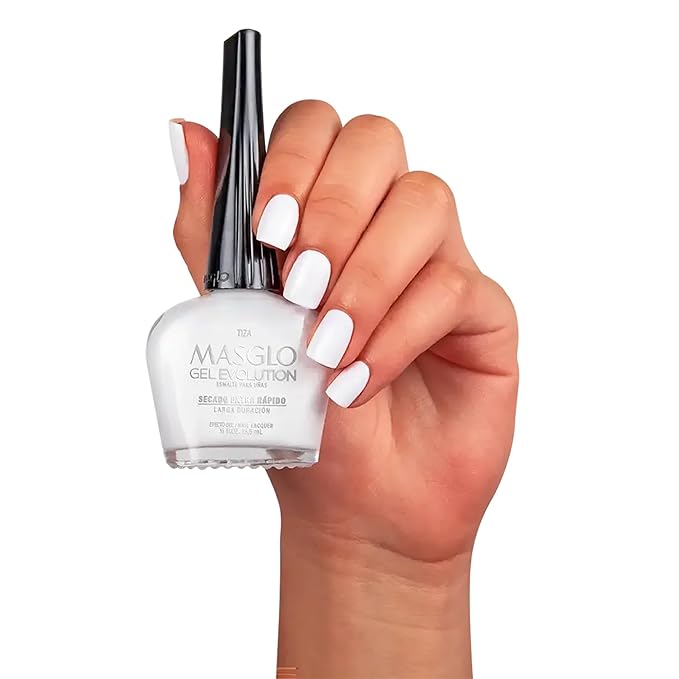 MASGLO Gel Evolution – Set of 3 Nail Polishes No UV/LED Lamp Needed, Fast-Drying, 12-Day Wear, 14-Free Formula, High-Gloss Finish, vegan (0.5 oz Each) h