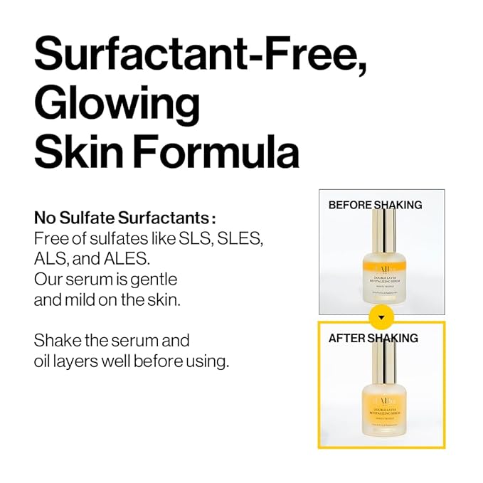 d'alba Piedmont Italian White Truffle Double Layer Revitalizing Serum, 100hr Hydration, Hyaluronic Acid and Centella Asiatica, Skin Firming and Tightening, Long-lasting Korean Skin Care (1.01 fl.oz)