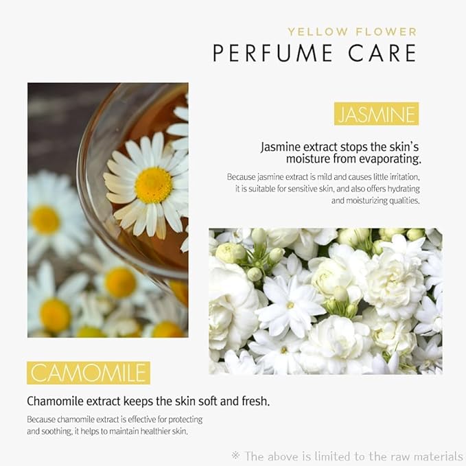 Flower Perfume Body Wash 40.57 fl oz / 1.2 L (Yellow - Freesia & Jasmine)