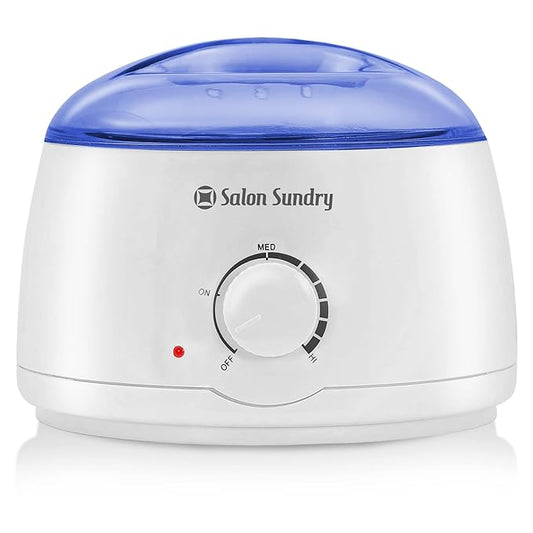 Salon Sundry Portable Electric Hot Wax Warmer Machine for Hair Removal - Blue Lid