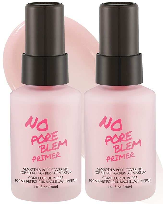 TOUCH IN SOL No Pore Blem Primer, 1.01 fl.oz(30ml) 2 Pack - Face Makeup Primer, Big Pores Perfect Cover, Skin Flawless and Glowing, Instantly Smoothes Lines, Long Lasting Makeup's Staying