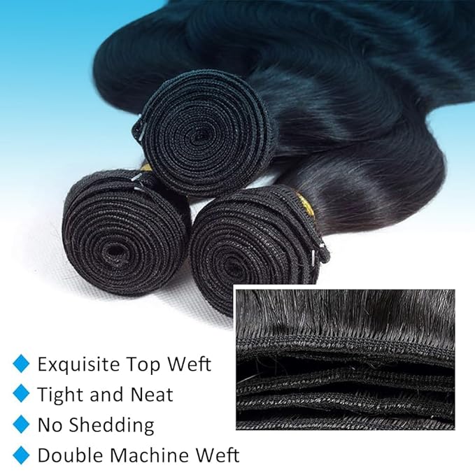 12A Human Hair Bundles Body Wave 14 Inch 100% Unprocessed Brazilian Virgin Hair Double Weft Weave Body Wave Bundles Human Hair Natural Black Color