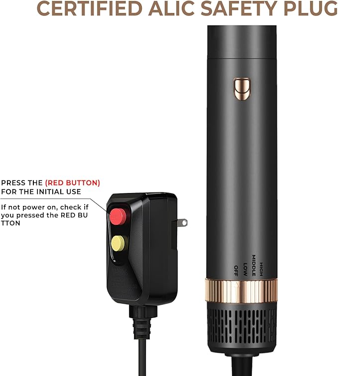 6 in 1 Hair Dryer Brush, Blow Dryer Brush Ionic Hair Dryer, Oval Hot Air Brush, Hair Curler Hair Straightener Magic Styler Autowrap Air Styler