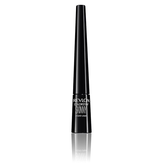 Revlon Skinny Liquid Eyeliner, ColorStay Eye Makeup, Waterproof, Smudge-proof, Longwearing with Ultra-Fine Tip, Black Out, 0.08 oz