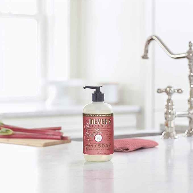 Mrs. Meyer's Liquid Hand Soap, Rhubarb Scent, 12.5 Fl Oz bottle (Pack of 1)