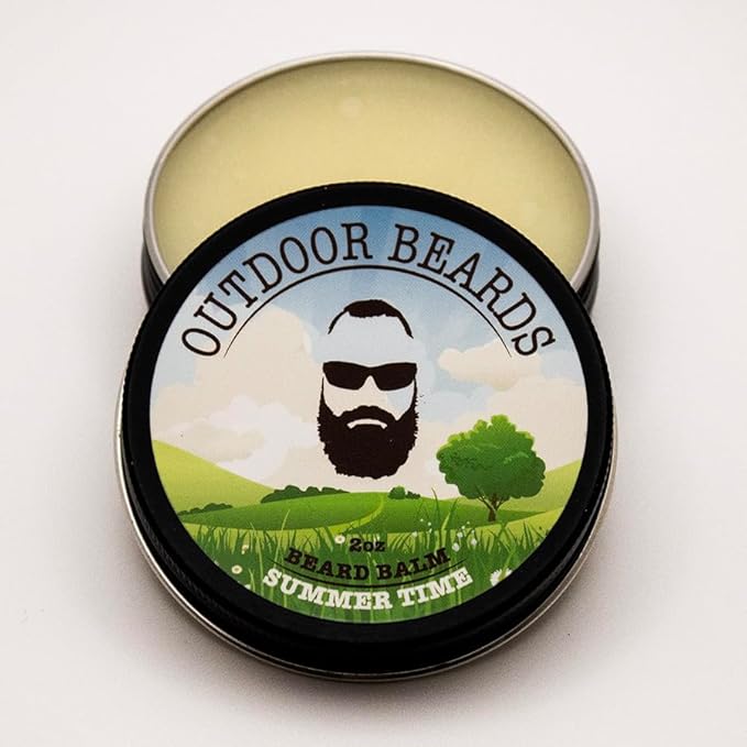 Beard Balm | 2 oz Cleansing Balm for Beards Short or Long | Beard Conditioner for Men | Essential Moisturizer for Every Man's Beard | Leave Hair and Skin Healthy (Summertime)