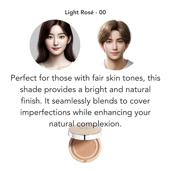 BiBi NOVA Velvet Finish All in 1 Cushion Foundation Refill │Long Lasting, Full Coverage for All Skin Types (0.67oz) (02 Beige)