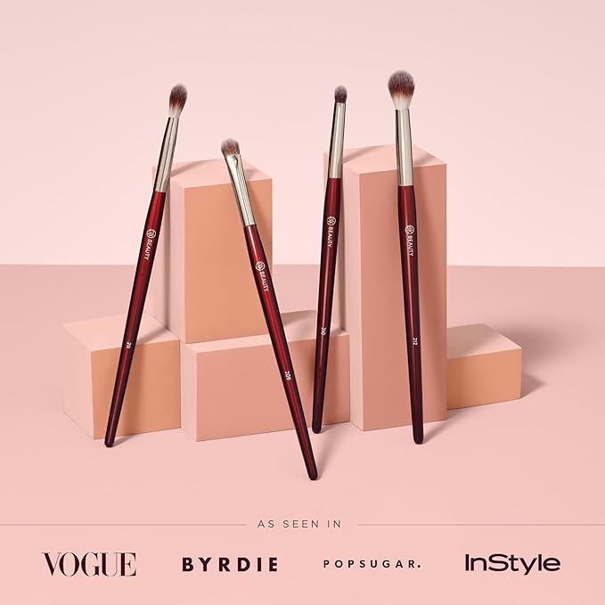 BK BEAUTY - CORE LINE EXTENSION EYE SET (4PC) - Professional Eyeshadow Brush Set for Precise Makeup Placement & Blending | Premium Eye Makeup Brushes for Flawless Application