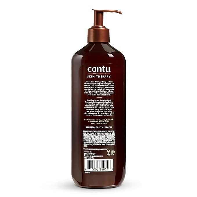 Cantu Skin Therapy Shea Butter Nourishing Body Lotion for Dry Skin, 16 Fl Oz