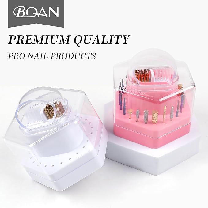 BQAN Nail Drill Bits Set with Nail Drill Bit Holder