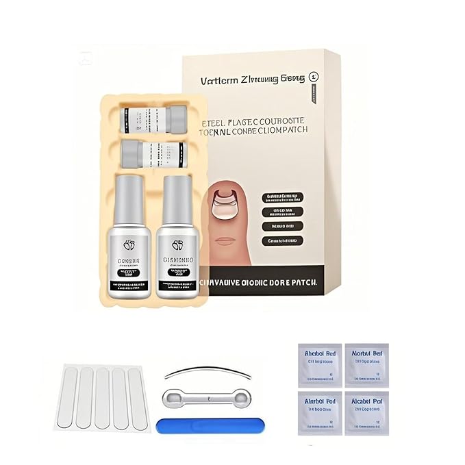 Titanium Alloy Ingrown Toenail Treatment, Nail Tools, and Ingrown Toenail Removal Kit Specially Designed for Curved Nail Repair and Ingrown Toenail Corrector
