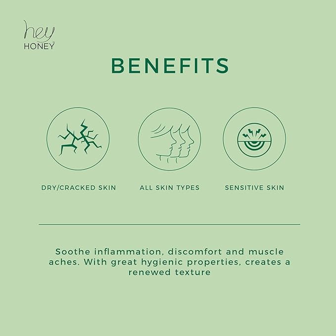 Hey Honey Walk the Walk Propolis Foot & Heel Cream for Dry, Cracked Feet | 72-Hour Hydration, Callus Remover & Odor-Fighting Moisturizer with Honey & Urea | 5 oz