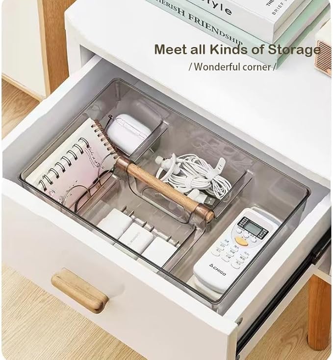 RS ONE IWH Multifunctional Storage Box | Perfect Storage Organization cosmetic box holder, suitable for kitchen,countertop dressing table and bathroom table storage
