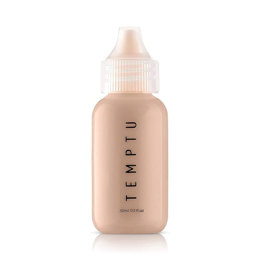 TEMPTU S/B Silicone-Based Airbrush Foundation: Professional Long-Wear Liquid Makeup, Sheer To Full Coverage For A Hydrated, Healthy-Looking Glow & Luminous, Dewy Finish On All Skin Types, 002 Blush Ivory, 1 Fl Oz