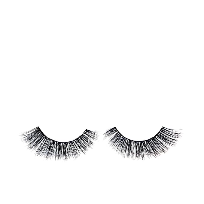 Cruelty Free 3D Faux Mink Eyelashes - Reusable and Durable - Fluffy and Natural - 100% Vegan Luxury Fibers - by Via Flora Beauty (Black Orchid)