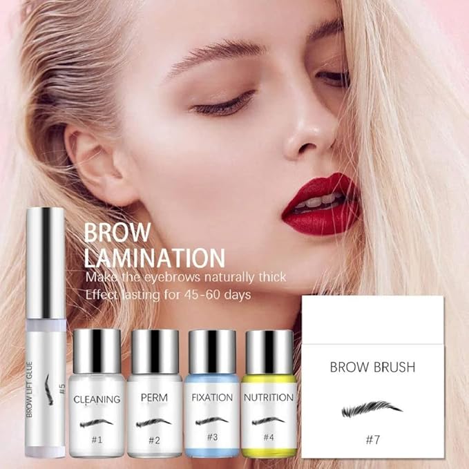 Eyebrow Lamination Kit,SUNSENT Brow Lamination Kit,Professional DIY Eyebrows Lift Styling Kit for Fuller and Messy Eyebrows,Lasting 8 Weeks,Suitable for Salon,Home Use