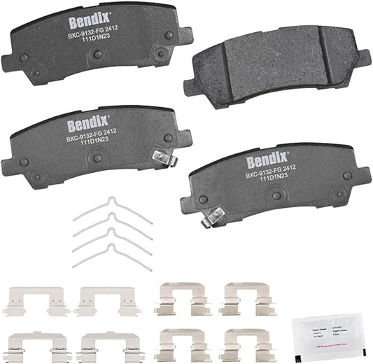 Bendix Priority1 CFC2412 Ceramic Rear Brake Pads for Ford Mustang 2023-2015