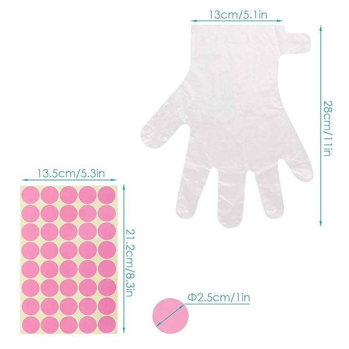 Segbeauty 200pcs Paraffin Wax Gloves, Paraffin Bath Liners for Hand, Plastic Thermal Mitten Bags Mitt Liner Covers for Paraffin Wax Refills Hot Wax SPA thera-py treat-ment Paraffin Wax Machine