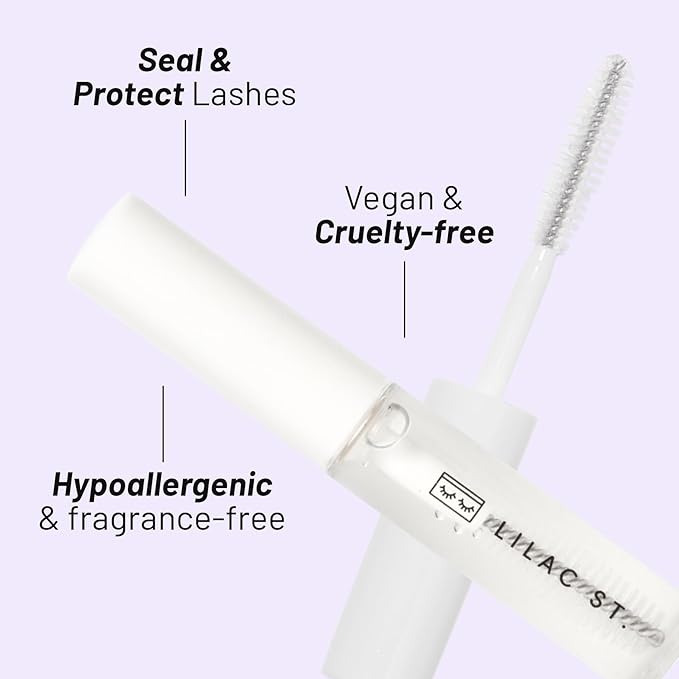 Lilac St - Eternal Bond Black Lash Glue & Lash Crystal Coat - Long Lasting & Fast Drying Lash Glue - Sealant for Extended Lash Wear, Reduce Stickiness & Keeps Lashes Clean - Waterproof, Vegan