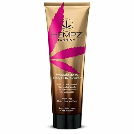 Hempz Dark DHA Bronzer, Hypoallergenic, 9 Ounce