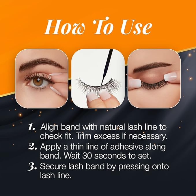 Ardell False Eyelashes Double Up 207 - Twice the Volume, Round Lash Style, Reusable Lashes, 4 Pairs, 1 Pack