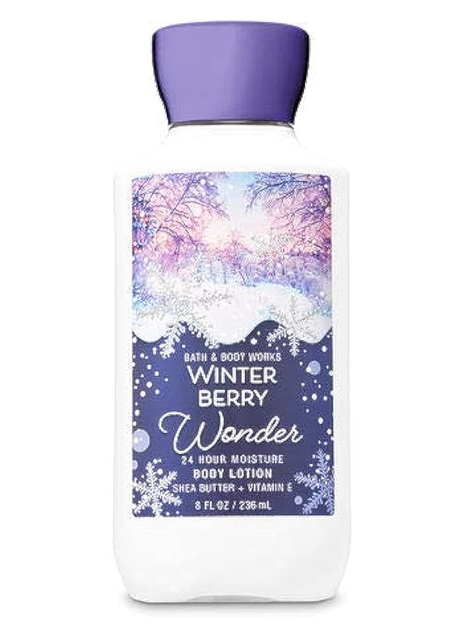 Bath and Body Works Winterberry Wonder Body Lotion 8 Ounce Full Size