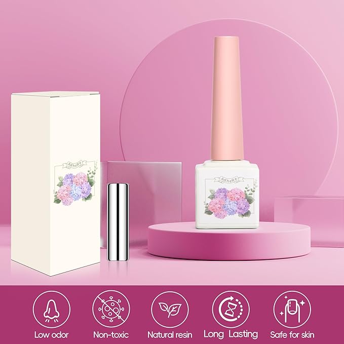 Adhere 8Pcs 12ML Cat Eye Gel Magnet Nail Polish Set, Reflective Glitter Cat Eye,Yellow Green Purple Silver White Color with Magnet