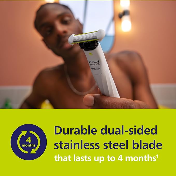 Philips Norelco OneBlade Intimate Pubic and Personal Body Groomer, QP1924/70 + Philips Norelco OneBlade Intimate SkinProtect Replacement Blade 2 pack, QP229/80