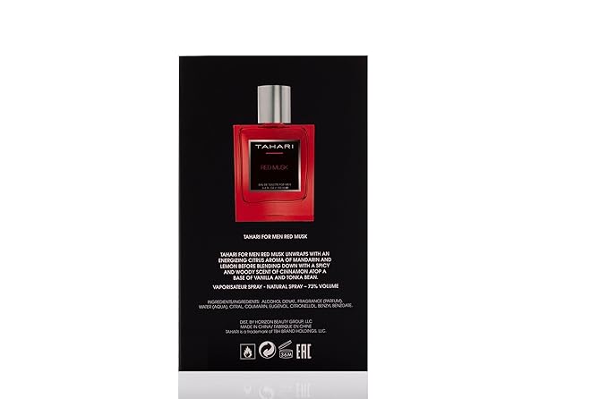 TAHARI Red Musk Eau de Toilette For Men 3.4 oz. / 100 mL