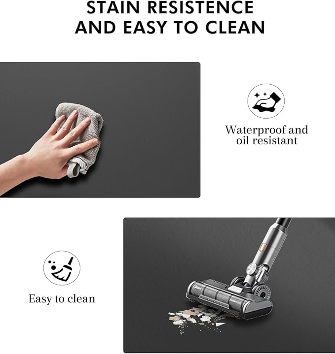 Artist hand 3 ft. x 5 ft. Barber Chair Mat Salon & Barber Shop Chair Anti-Fatigue Mats Comfort Salon Chair Mat,Semi Circle - 1/2 in. Thick,Black